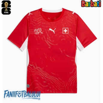 Elveția Tricou Fotbal Replică Mondial 2026 Barbati Acasa